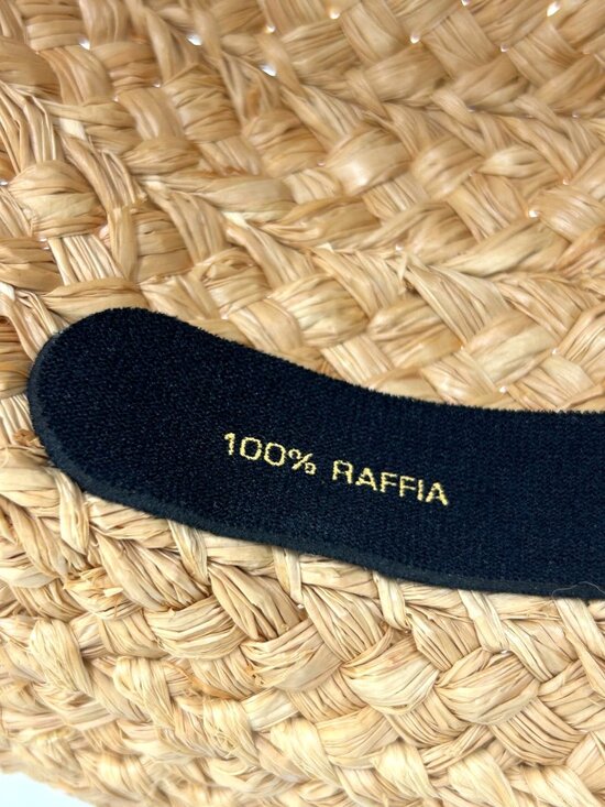 Helen Kaminski Natural Raffia Straw Wide-Brimmed Sun Hat One Size 3473